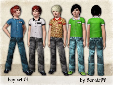 The Sims Resource Sonata77 Boy Set 01