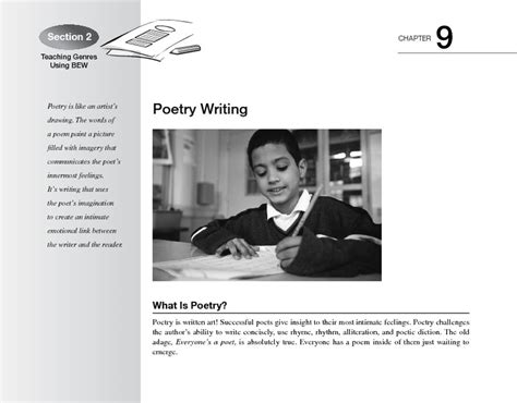 Poetry Writing Lesson Plan for 4th - 8th Grade | Lesson Planet