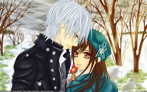 Love Wallpaper Anime Red Train Anime Couple Snow Romantic Love