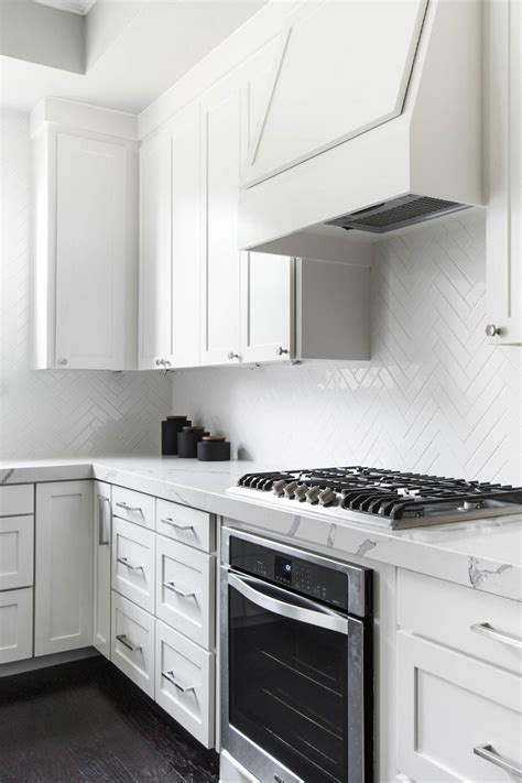 Find white kitchen backsplashes tile at lowe's today. 50+ White Herringbone Backsplash ( Tile in Style ...