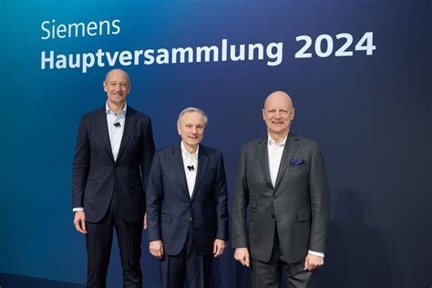 Hauptversammlung 2024 Der Siemens AG Press Company Siemens
