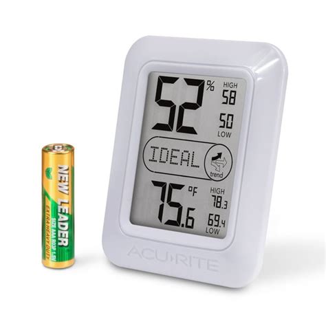 Acurite Indoor Digital Thermometer And Hygrometer With Temperature And