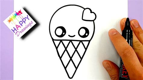 Sometimes, i forget how much i love drawing and i've started looking for new ideas to try out during those breaks in learn how to draw these cool and simple easy things to draw with step by step tutorials that show you exactly how. HOW TO DRAW A CUTE ICE CREAM WITH A LOVE HEART CUTE AND ...