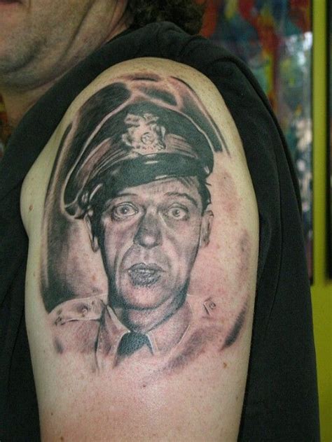 Barney Fife Don Knotts Portrait Tattoo Tattoos Pins Wall Tatuajes