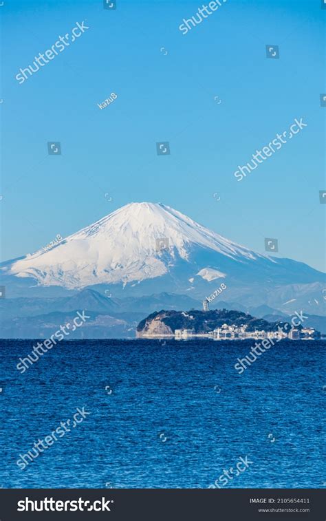 Mt Fuji Enoshima Zushi Beach Kanagawa Stock Photo 2105654411 Shutterstock