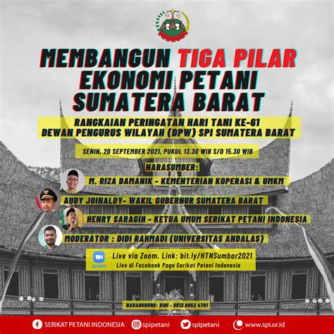Membangun Tiga Pilar Ekonomi Sumatera Barat Serikat Petani Indonesia