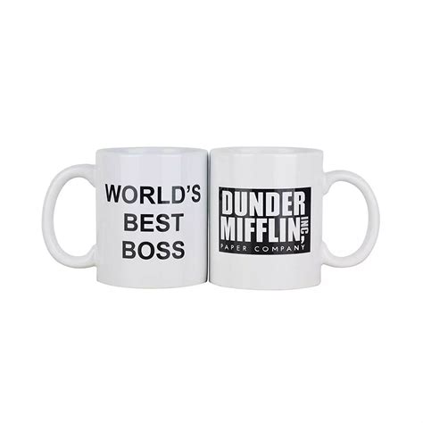 Dunder Mifflin World S Best Boss Ceramic Coffee Mug Mugs Best Boss Mifflin