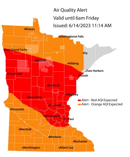 Air Quality Alert Issued For Southern Minnesota Southern Minnesota News