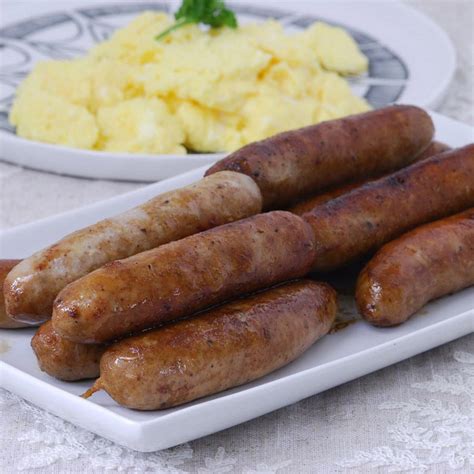 If it's hot dog sized, then just like a hot dog with grilled onions works great. Chicken Apple Breakfast Sausage | Buy Breakfast Sausage