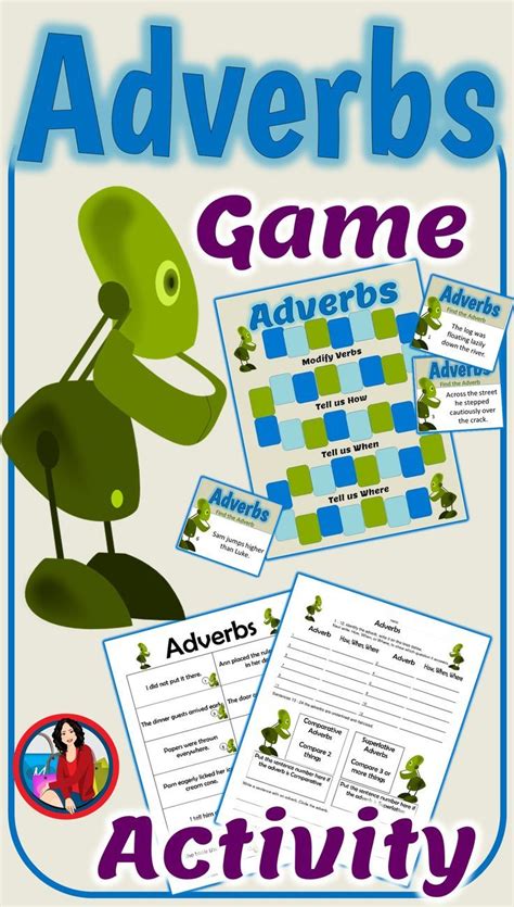 Adverbs Activity And Bonus Game With Task Cards Includes Comparative
