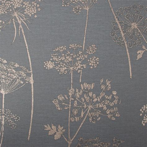Graham And Brown 56 Sq Ft Wild Flower Charcoal Wallpaper The Home