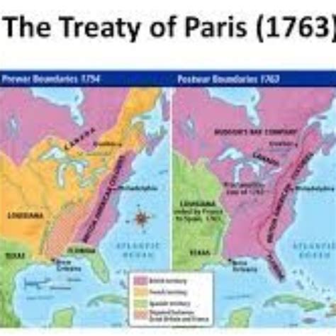 Treaty Of Paris On Map