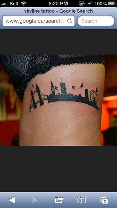 London Skyline Tattoo Tattoos British Tattoo Skyline Tattoo