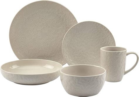 Tabletops Gallery Fashion Dinnerware Embossed Stoneware