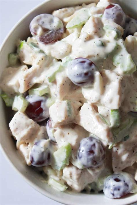 Summer Chicken Salad With Grapes And Almonds Practically Homemade