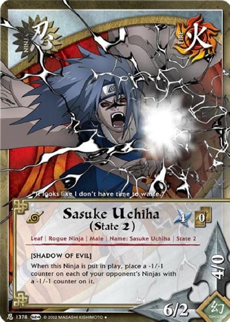 Sasuke Uchiha State 2 Tg Card By Puja39 On Deviantart