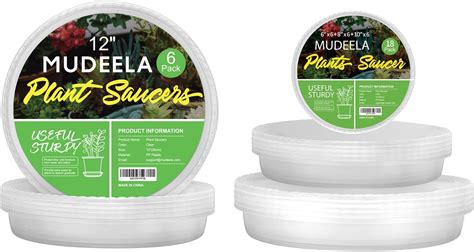 Amazon.com : MUDEELA 12" Plant Saucers 6 Pack and 6" 8" 10" Plant