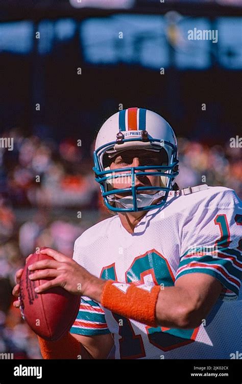 Nfl Football Dan Marino Quarterback For The Miami Dolphins Stock Photo