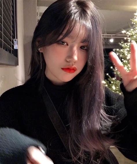Pin By Ralp On Ulzzang Korean Long Hair Long Hair Girl Ulzzang Hair