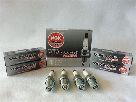 4 Ngk V Power Racing Spark Plugs R5671a 8 4554 Colder High Power Turbo