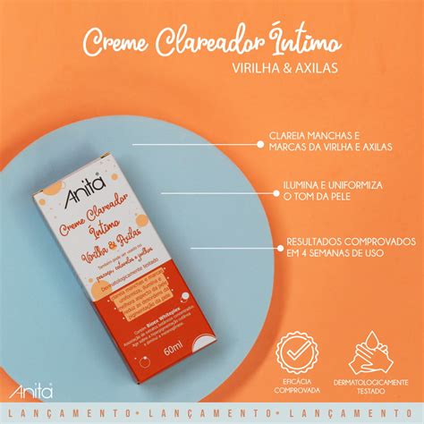 Creme Clareador Íntimo Anita Virilha Axilas