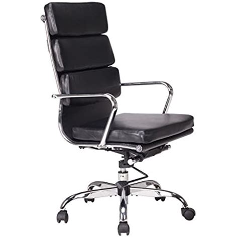 Viva Office High Back Bonded Leather Managerial Chair With Padded Flip