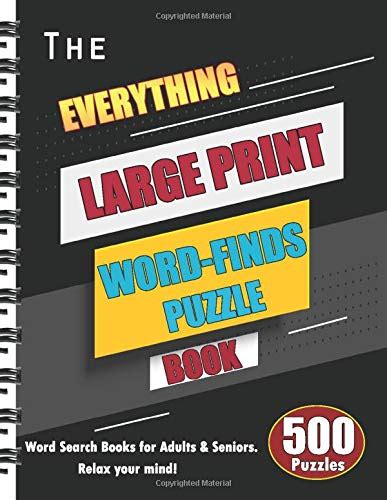The Everything Large Print Word Finds Puzzle Book 500 Puzzles Word