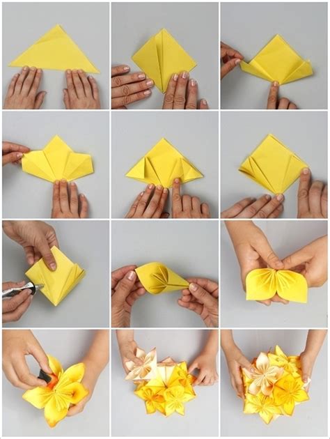 Flower Origami Paper Folding Flower