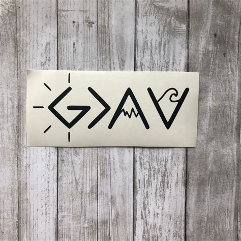 God Is Greater Than The Highs And Lows Religious Decals Etsy