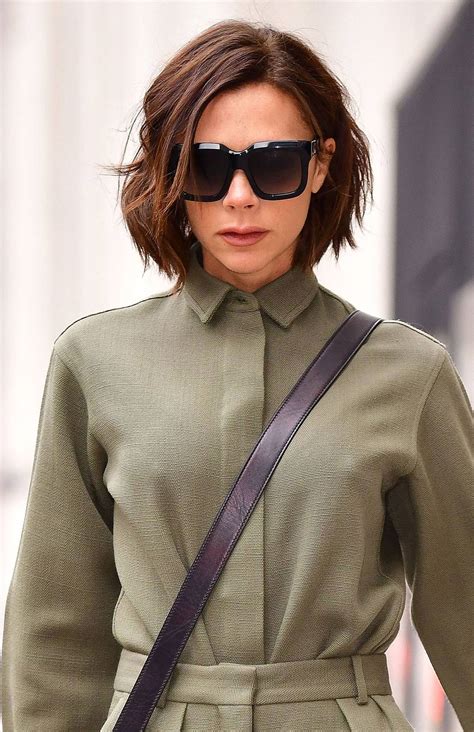 We had a dig into her hair history and we rarely see beckham rocking a high bun, but after seeing this photo, we want to see her we can't get enough of this hair tuck to fake a shorter cut. 10 of Our Favorite Short Hairstyles Worn by Victoria Beckham