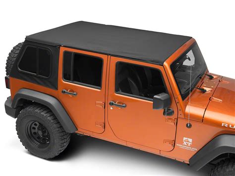 Bestop Jeep Wrangler Trektop Pro Hybrid Soft Top Black Twill 54863 17