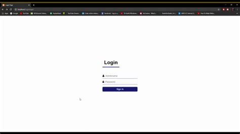 How To Create Admin Login Page Using Php Geeksforgeeks