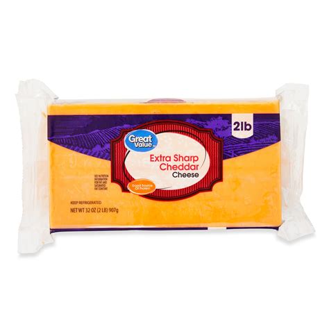 Great Value Extra Sharp Cheddar Cheese 32 Oz