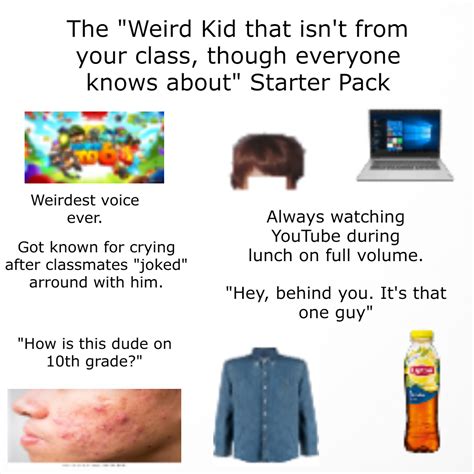 The Weird Kid Tat Isnt From Your Class Though Everyone Knows About
