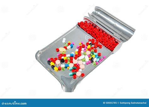 Pills In Pill Counting Tray Stock Image Image Of Chemistry Health