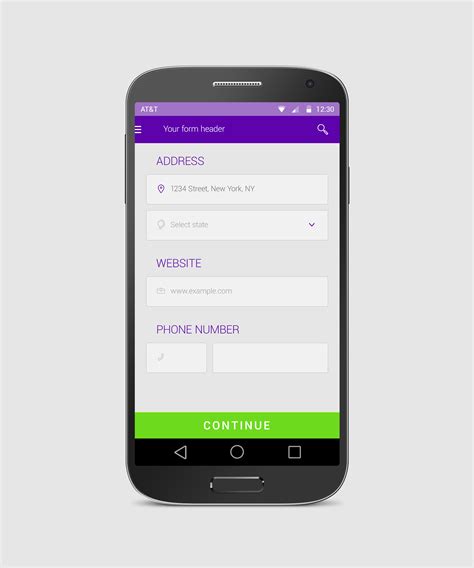 Android Form Free App Design By Tempeescom On Deviantart