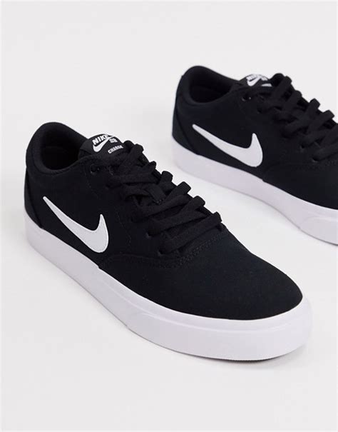 Nike Sb Charge Canvas Trainers In Black White Copperlanshops Flag Nike Shox Experience Shoes