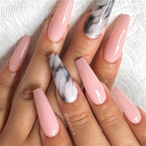 Simple Acrylic Coffin Nails Designs Ideas For Pink Nails Coffin Nails Long Gorgeous