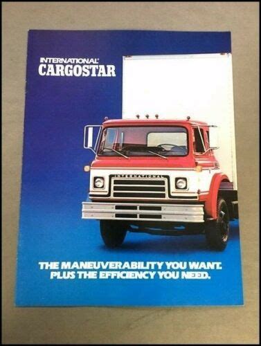 C 1981 1982 Ihc International Cargostar Heavy Semi Truck Sales Brochure