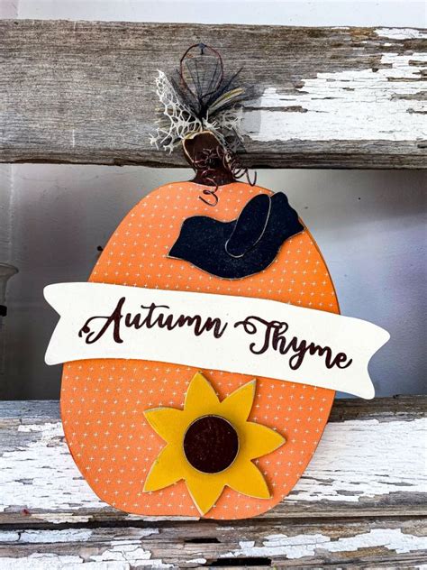 Autumn Thyme Hanging Wood Creations Boutique
