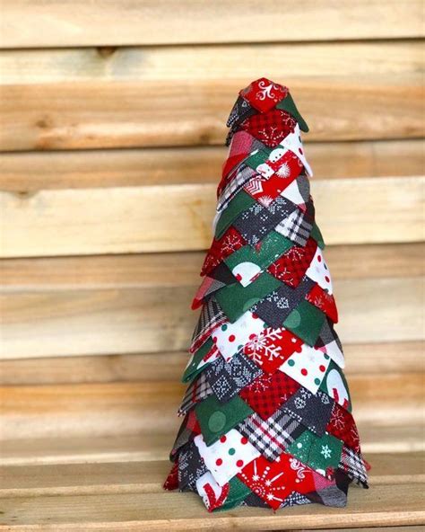 Diy Fabric Christmas Tree Kit No Sew 9 Inch Fabric Christmas Trees