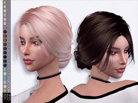 Created By Anto Anto Maggie Hairstyle Created For The Sims 4 Messy