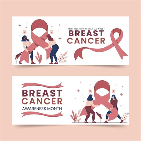 Free Vector Hand Drawn Breast Cancer Awareness Month Horizontal