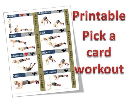 Free Printable Workout Cards