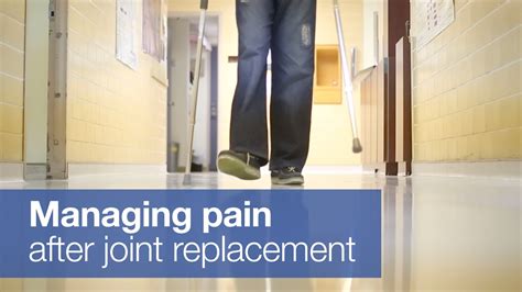 Managing Pain After Hip Or Knee Replacement Youtube