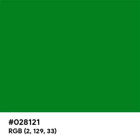 028121 Color Name Is La Salle Green