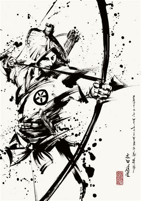 Adorable vector black and white drawings in simple modern japanese style. ถูกฝังไว้ | Samurai artwork, Samurai art, Japanese tattoo art