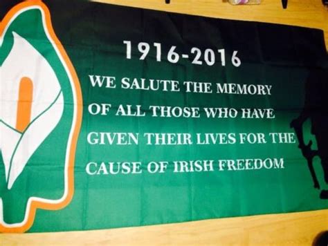 Easter Rising Freedom Flag 5 X 3 Irish Republican Rebel 1916 Lily