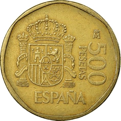 Spain 500 Pesetas Juan Carlos I Coin Km831 1987 1990 Painting