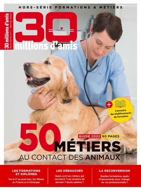 Guide 2022 50 Métiers Au Contact Des Animaux